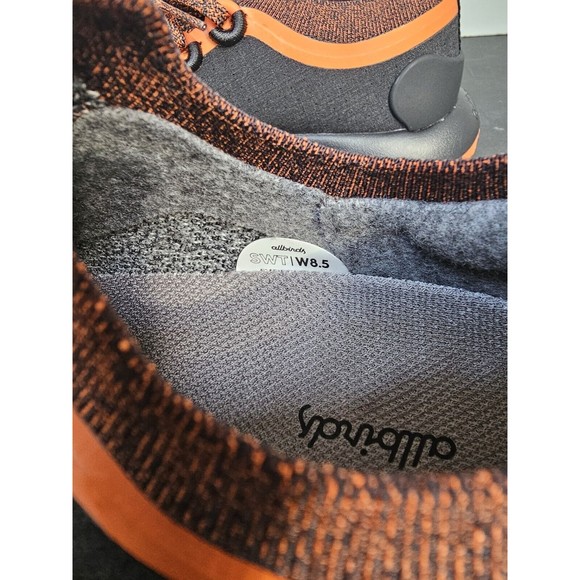 Women's Size 8 5 - Allbirds Trail Runners SWT Hiking Shoes Rust Forage Black - Picture 9 of 10